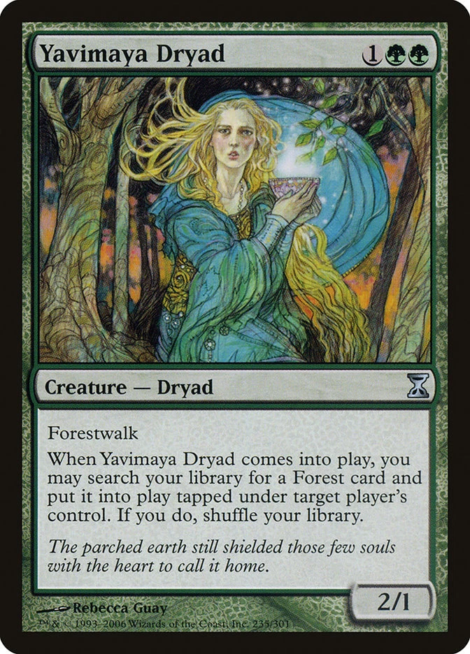 1x Yavimaya Dryad - NM (pack fresh) - Time Spiral - SPARROW MAGIC mtg - Image 1 of 1