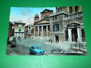 Cartolina Genova - Piazza dell' Annunziata e Chiesa 1959. - Foto 1 di 1