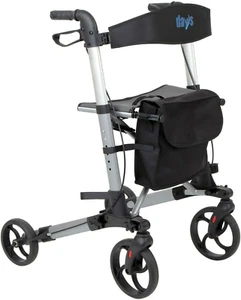 Deluxe Lightweight Folding Four Wheel Rollator, Rollator, Easy Storage and Trave - Picture 1 of 12