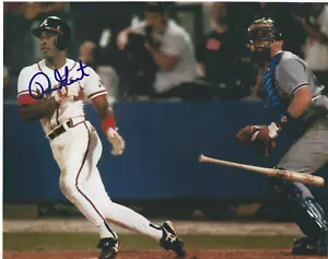 RON GANT Signed 8 x 10 Photo ATLANTA BRAVES Baseball WORLD SERIES Free Ship MLB - Picture 1 of 1