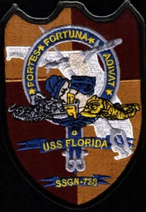 EMBROIDERED PATCH USS FLORIDA SSGN-728 *MINT* USN NUCLEAR-POWERED SUBMARINE_TOMA - Picture 1 of 1