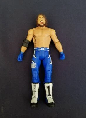 2011 美泰 WWE AJ STYLES 6.75 英寸可动人偶摔跤手玩具蓝色裤子 — 第 1/2 张图片