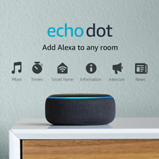 Echo Dot 3rd Gen, 2018 release - Smart speaker with Alexa - Charcoal