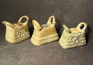 Animal campana de bronce birmano antiguo de Asia RARO - Imagen 1 de 7