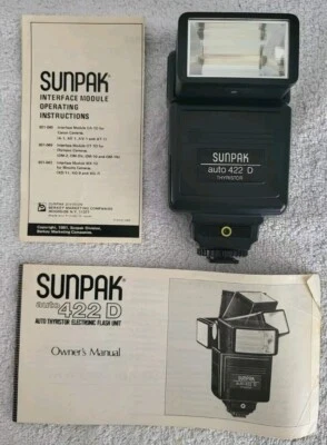 Sunpak Auto 422D Shoe Mount Flash for  Canon **NOT TESTED/ AS IS** - Image 1 of 4