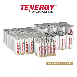 Tenergy ALKALINE AAA AA C D 9V Non-rechargeable Batteries LOT - Picture 1 of 17