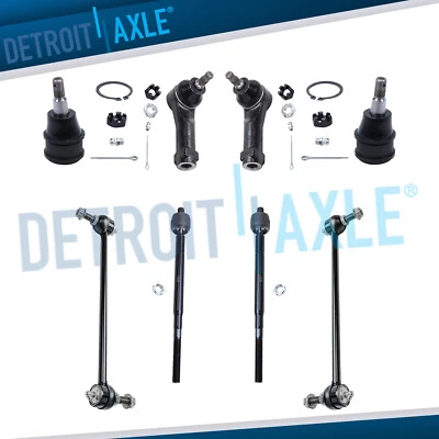 8pc Front Sway Bars Lower Ball Joints Tie Rods for 1999 2000 2001 Honda Odyssey - Image 1 of 4
