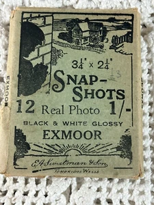 Snap-Shots 12 Photos Black & White Exmoor Scenery Vintage Photographs & Envelope - Picture 1 of 10