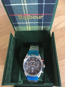 BARBOUR GENUINE GENTS REDLEY CHRONO WATCH BB017S RRP £195 - Picture 1 of 8
