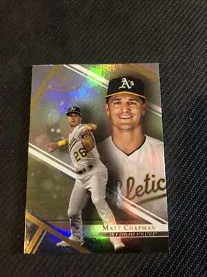 2021 Topps Gold Label Matt Chapman Oakland A’s #22 class 1 - Image 1 of 2