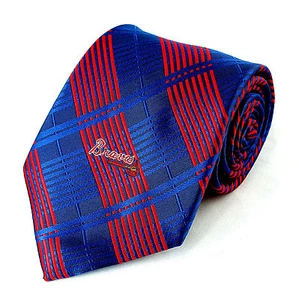 Atlanta Braves karierte blaue Herrenkrawatte MLB Baseball Team Sport Fan - Bild 1 von 3