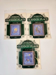 Glendon Place Kreuzstich Handarbeit Wolf Elch Bär Snack Mond - 3er Set - Bild 1 von 14