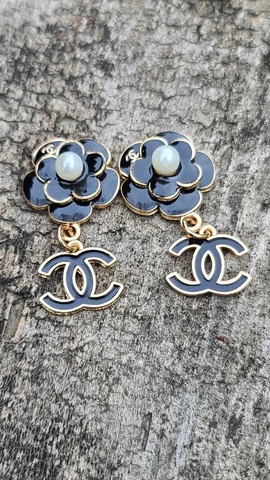 Gold and Black Chanel buttons 2pc Cover