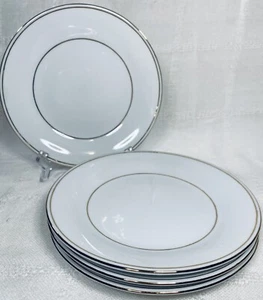 Vintage FAIRFIELD Fine China CLASSIC GOLD 7” Salad/Dessert Plate Set Of 4 - Picture 1 of 5