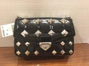 NWT Michael Kors Soho Black Small Chain Patent Leather Studs Shoulder Bag $458 - Bild 1 von 7