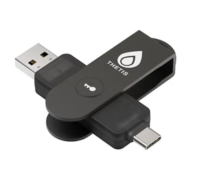 Thetis Pro FIDO2 Security Key Passkey via Connect USB-A / USB-C NFC, TOTP /HOTP - Bild 1 von 6