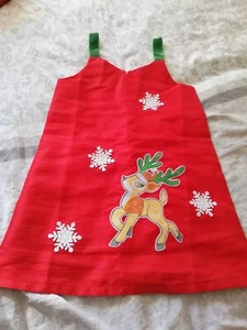  Weihnachts Kleid  Gr. 8 Jahre wie Neu Rot RENTIER - Bild 1 von 2