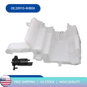Wiper Washer Windshield Fluid Reservoir Tank w/ Motor For 14-20 Infiniti Q50 Q60 - Bild 1 von 7