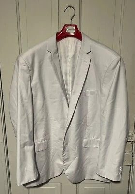  Traje Abrigo Hombre Blanco Tres Piezas Talla 50R Pantalones 44/44 Bocaccio Hombre Foto 1 de 4