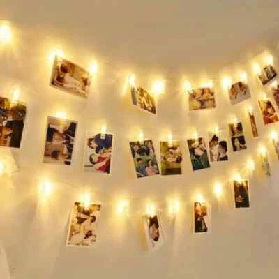 Not Battery With Photo Clip Led String Light Christmas Wedding 1.5M/3M/6M/10M - Image 1 of 4