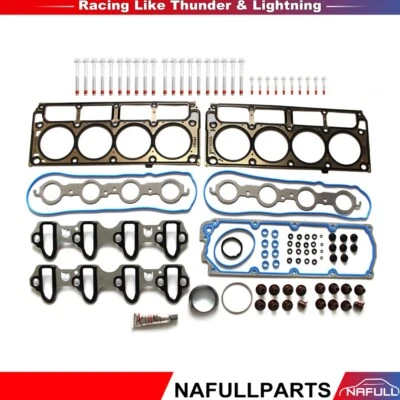 Head Gasket Set & Head Bolts Kit Fits Chevrolet Silverado 1500 4.8L 2008-2009 - Image 1 of 4