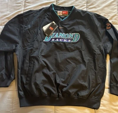 Arizona Diamondbacks Men’s Nike Throwback Black Windbreaker New Large L NWT MLB - Image 1 of 3