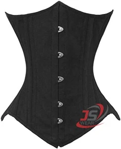 Baumwolle Korsett Doppelstahl entbeint Damen Unterbrust Former Taille Training Korsett - Bild 1 von 5