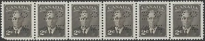 Canada #O285 Sixpac "King George VI" Brand New 1949 Ohms Postes Postage - Bild 1 von 2
