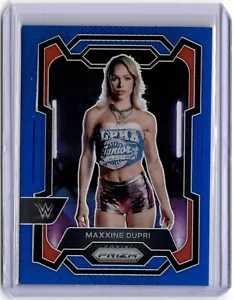 Maxxine Dupri 2024 Panini Prizm WWE Blue Prizm #129 WWE Raw #125/199 - Picture 1 of 2