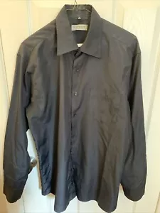 CANDA C&A MENS Dark Grey LONGSLEEVE SHIRT M 39/40 - Picture 1 of 6