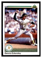 1990 Upper Deck #513 DENNIS ECKERSLEY Oakland Athletics ~G4S