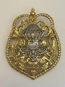 Vintage Arthur Pepper Shield Brooch Gold And Silver Tone - Picture 1 of 5