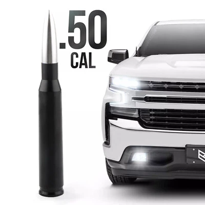 50 CAL Caliber Bullet Antenna For FORD F150 GMC CHEVY SILVERADO DODGE RAM SUV