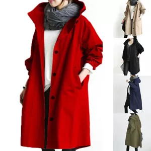 Overcoat Outwear Waterproof Raincoat Coat Outdoor Wind Rain Forest Jacket Warm - Picture 1 of 15