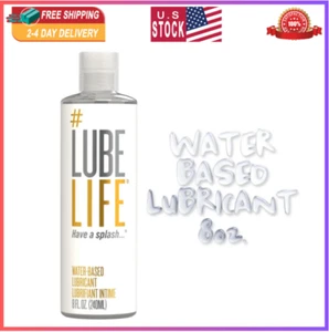 Lube Life Water-Based Lubricant – For Men, Women & Couples Non-Staining, 8 Fl Oz - Picture 1 of 8