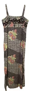 vintage 60s 70s liberty house dress Hawaii Maxi Mod Floral Lola Jrs Cotton XS/S - Picture 1 of 11