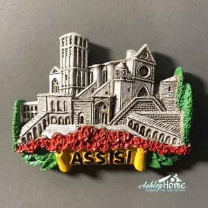 Assisi Italy Tourist Travel Gift Souvenir 3D Resin Refrigerator Fridge Magnet - Picture 1 of 4