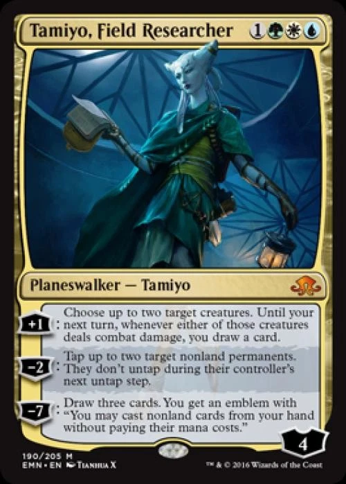 MTG English Tamiyo, Field Researcher NM Normal Eldritch Moon - Image 1 of 1