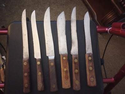 Cuchillos de carnicero vintage para cortar carne Foto 1 de 2