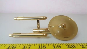Star Trek Hallmark Enterprise 1701 Gold ornament 2016 Opening Theme Music Voice - Picture 1 of 2