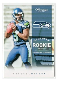 2012 Panini Prestige Russell Wilson #238 Rookie Seattle Seahawks RC Steelers -NM - Picture 1 of 2