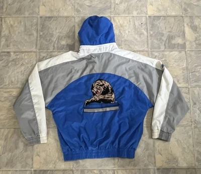Vintage Detroit Lions Apex One Windbreaker Zip Up Jacket With Hood Small - Image 1 of 4