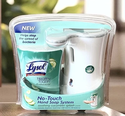 Lysol No Touch Hand Soap System Soothing Cucumber Splash *READ BELOW* - Image 1 of 4