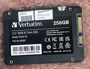 Verbatim Vi550 S3 256 GB Solid State Drive - SATA [SATA/600] - 2.5" Drive - 150 - Picture 1 of 1