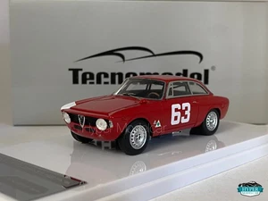 TECNOMODEL 1/43 ALFA ROMEO GIULIA 1600 SPRINT GTA #63 MONZA 1966 DE ADAMICH TM43 - Foto 1 di 3