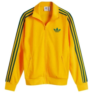 Women's Adidas Originals Yellow Adicolor Classic Firebird Track Top Jacket Sz L - Picture 1 of 5
