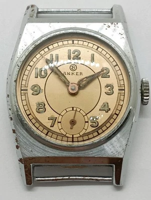 Винтажные военные часы TANK Bifora калибр 102 Anker рабочий Второй мировой войны 1918-1933 Германия - Изображение 1 из 4