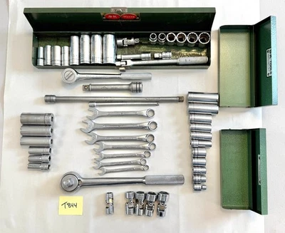 SK 和 SK 韦恩工具套装 SAE 和公制、扳手、插座、棘轮、工具箱 — 第 1/4 张图片