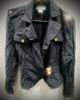 Cinturón Chaqueta Estructurada Años 90 Y2K Negro Talla S Foto 1 de 4