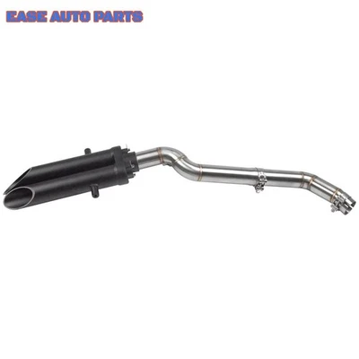 Silenciador preto tubo de escape de motocicleta para Honda CBR1000RR 2004-2017 link médio - Imagem 1 de 4